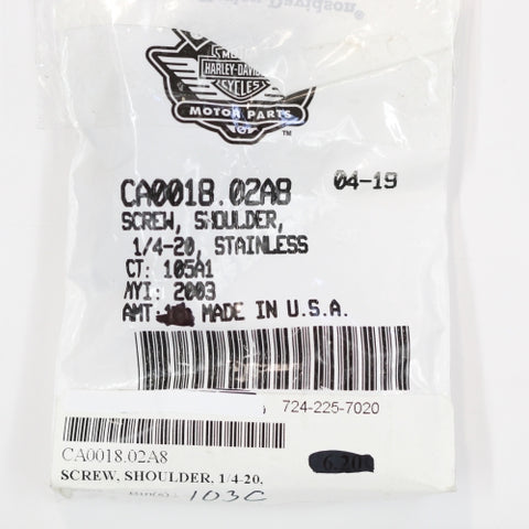 Harley-Davidson Shoulder Screw Part Number - CA0018.02A8