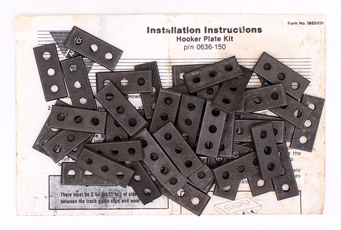 Three Hole Hooker Plate Kit Part Number - 0636-154 For Arctic Cat