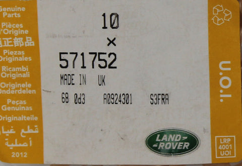 Genuine Land Rover Gasket, Rear Axle Part Number - 571752