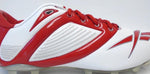 Reebok NFL Pro All Out Speed Low M2 Red and White Football Cleats - Size 13