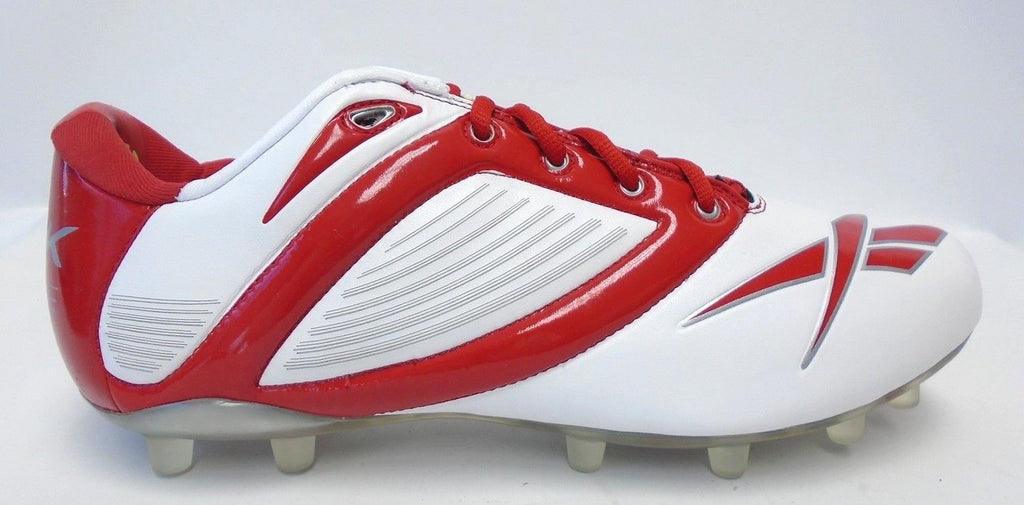 Reebok NFL Pro All Out Speed Low M2 Red and White Football Cleats Size 13