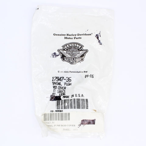 OEM No: 17947-36 Pushrod cover springs, Genuine Harley-Davidson  '36-Up  (1-ea.)