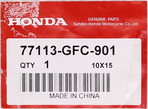 Genuine Honda Seat Hinge Pin Part Number - 77113-GFC-901