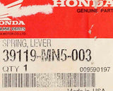 Honda Lever Spring Part Number - 39119-MN5-003