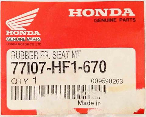 Genuine Honda Seat Mounting Rubber Part Number - 77107-HF1-670