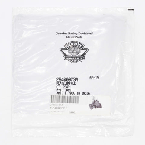 Genuine Harley-Davidson Baffle Plate Part Number - 29400073A