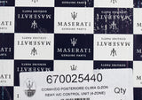 Maserati A/C Control Unit 4-Zone, Rear Part Number - 670025440