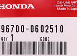 Genuine Honda Bolt Part Number - 96700-0602510