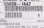 Genuine Kawasaki Floor Guard, RH Part Number - 55020-1847