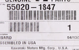 Genuine Kawasaki Floor Guard, RH Part Number - 55020-1847