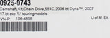 Cam Kit Chain Drive Part Number - 0925-0743
