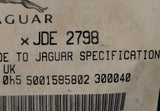 Jaguar Bolt Part Number - JDE2798