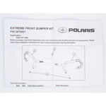Polaris Extreme Front Bumper (Black) PN 2879451-458