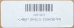 Polaris K-Heat Shield Kit 2206638 PN 2881831