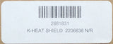 Polaris K-Heat Shield Kit 2206638 PN 2881831