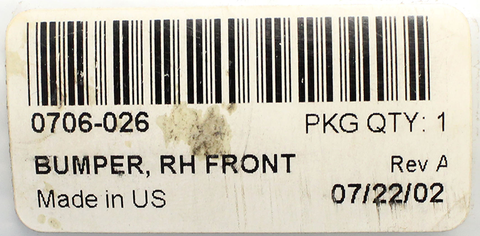 Front Right Bumper Kit Part Number - 0706-026 For Arctic Cat