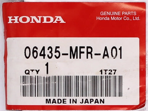 Genuine Honda Pad Set Part Number - 06435-MFR-A01