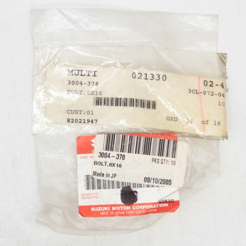 Suzuki For Arctic Cat Bolt PN 3004-378