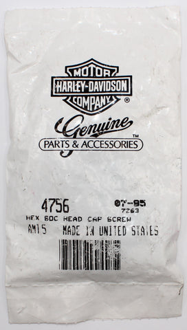 Genuine Harley-Davidson Hex Socket Button Head Screw Part Number - 4756