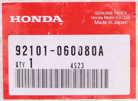 Genuine Honda Hex Bolt Part Number - 92101-06008-0A