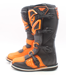 Fly Racing Maverick Black/Orange Leather Riding Boots  Size US 8