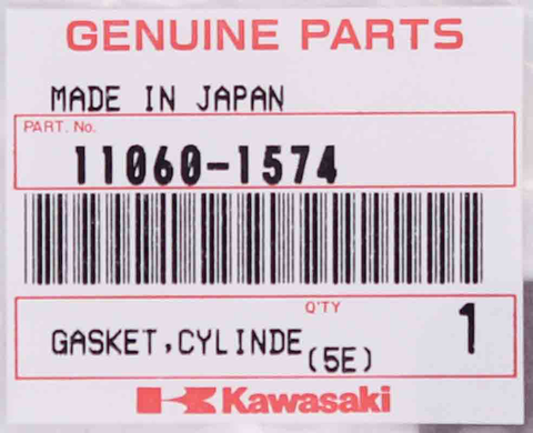 Genuine Kawasaki Cylinder Gasket Part Number - 11060-1574