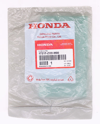 Honda Air Filter Part Number - 17218-ZG9-M00