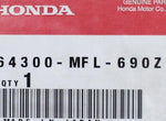 Honda Cowl Set Part Number - 64300-MFL-690ZB