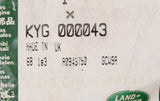 Genuine Land Rover Bolt Part Number - KYG000043