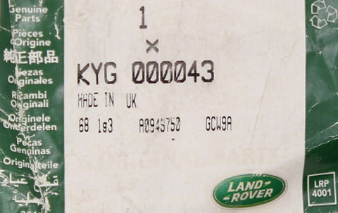 Genuine Land Rover Bolt Part Number - KYG000043