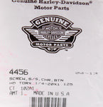 Genuine Harley-Davidson HD Star Screw Part Number - 4456