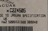 Genuine Jaguar Screw Part Number - C2Z4505