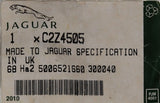 Genuine Jaguar Screw Part Number - C2Z4505