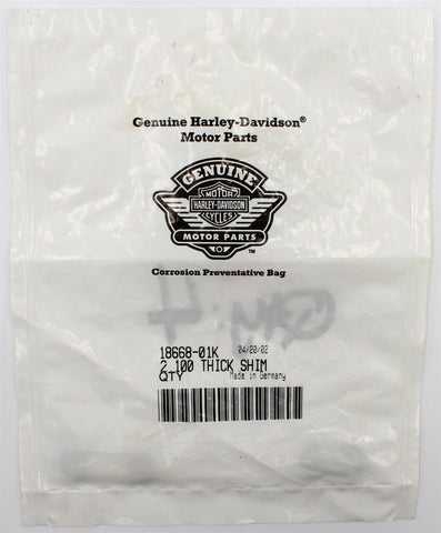 Harley-Davidson 2.100 Shim Part Number - 18668-01K