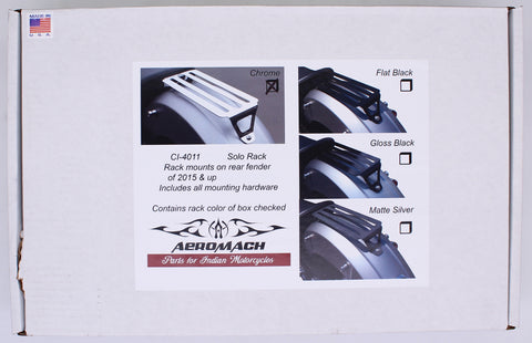 Genuine Aeromach Chrome Solo Luggage Rack Part Number - CI-4011P For Indian