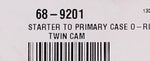 O-Ring Starter/Primary Case Part Number - 68-9201 For Harley-Davidson