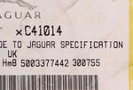 Jaguar Foam Pad, A/C Drier Bracket Part Number - C41014