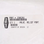 Genuine Polaris Relief Valve Part Number - 2205281