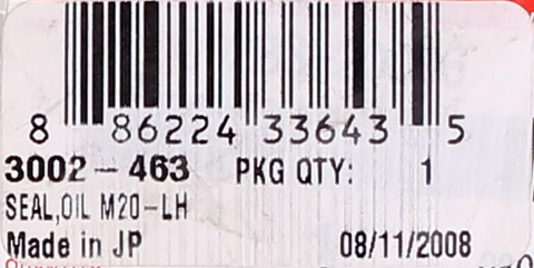 Oil Seal Part Number - 3002-463 For Suzuki