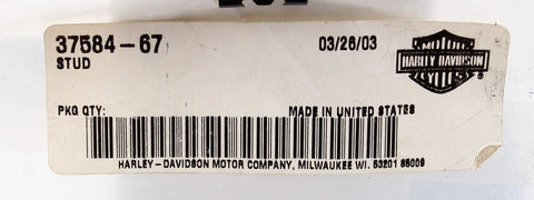 Genuine Harley-Davidson Stud Part Number - 37584-67