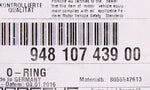Porsche O-Ring PN 948-107-439-00