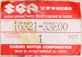 Genuine Suzuki Oil Pump Gear Part Number - 16321-33e00