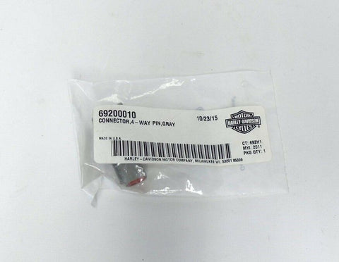 Harley-Davidson Connector, 4-Way Pin, Gray - Part Number - 69200010