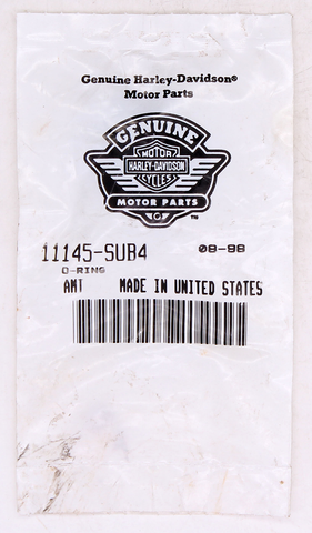 Genuine Harley-Davidson O-Ring Part Number - 11145-SUB4