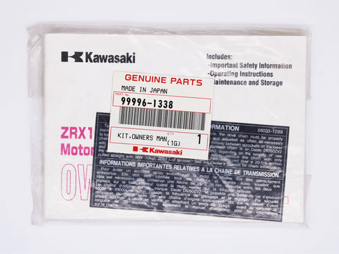 Kawasaki Owners Manual Label Kit PN 99996-1338