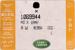 Genuine Land Rover Key Part Number - 1069944
