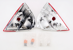 Show Chrome Clear Lens Saddle Bag Turn Signal Lights PN 417930