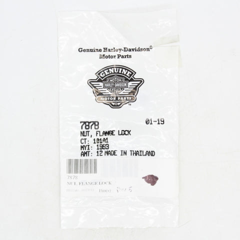 Harley-Davidson Hex Lock, Flange, Nut Part Number - 7878