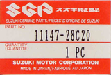 Genuine Suzuki O-Ring Part Number - 11147-28C20