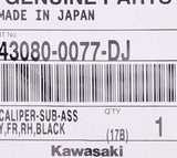 Genuine Kawasaki Caliper Sub Assembly Part Number - 43080-0077-DJ